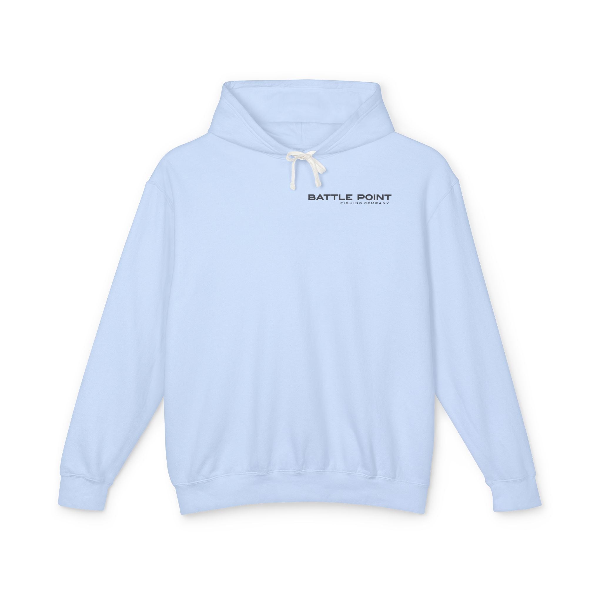 Coastal fishing hooded sweatshirt with vintage fish illustration