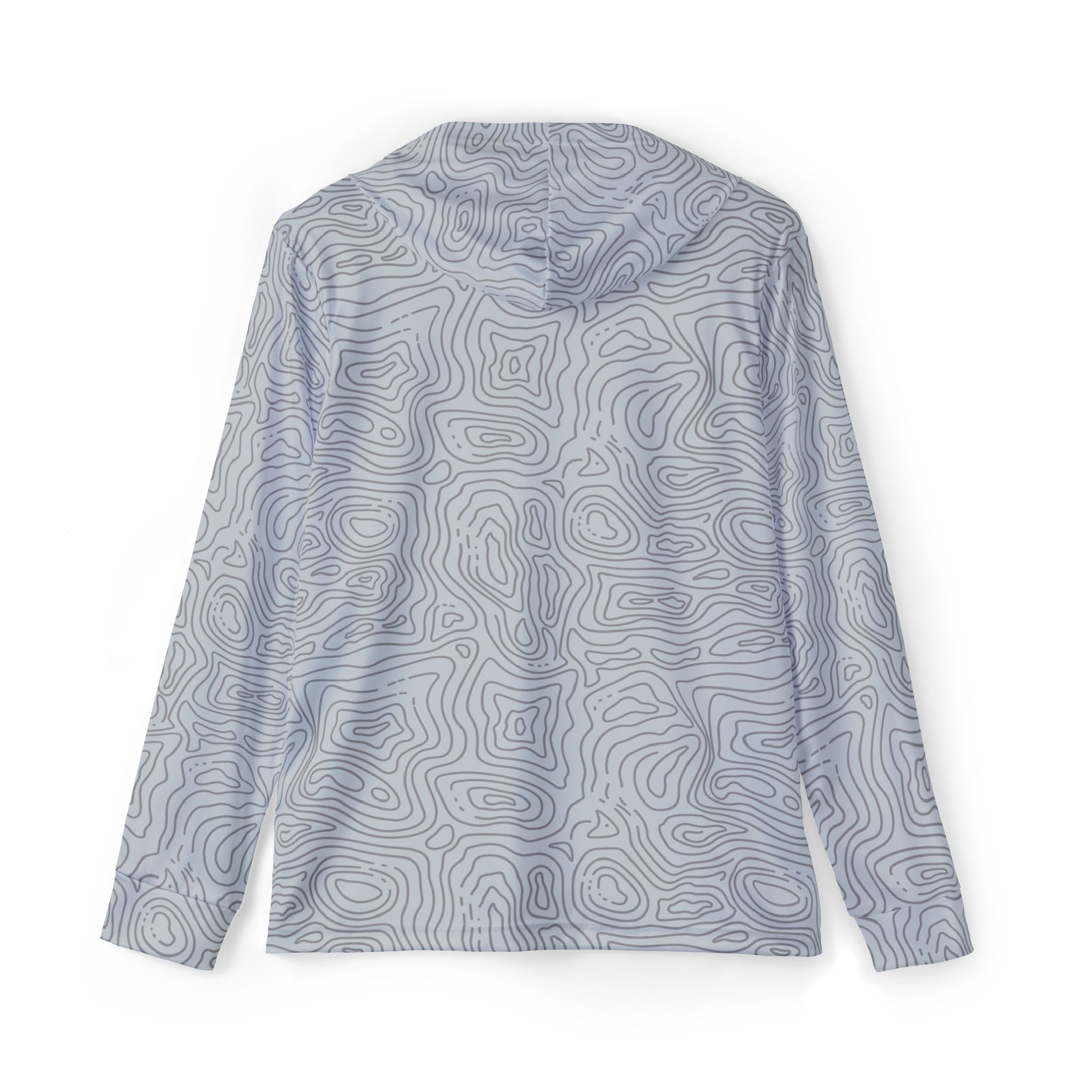 Long-sleeve shirt with a subtle pattern on a white background