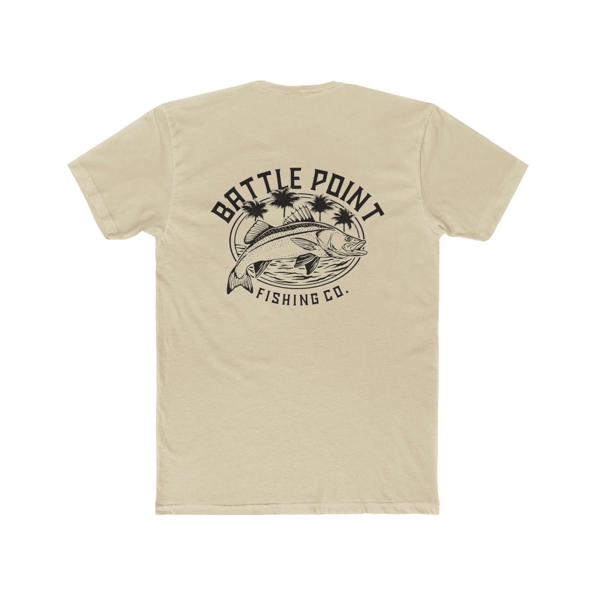 The Palms snook coastal fishing t-shirt with mangrove design back view