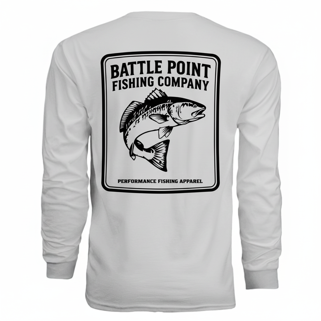 Battle Point Full Back Logo Shirt Mockup