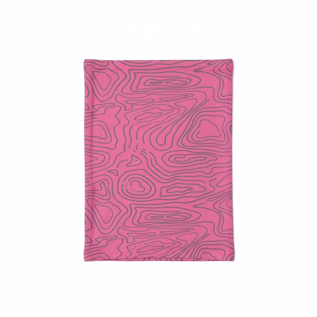 Pink Neck Gaiter Flat Lay